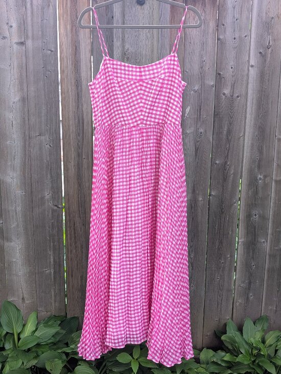 J. Crew Dresses & Skirts - Pink and White Gingham Jcrew dress (12)
